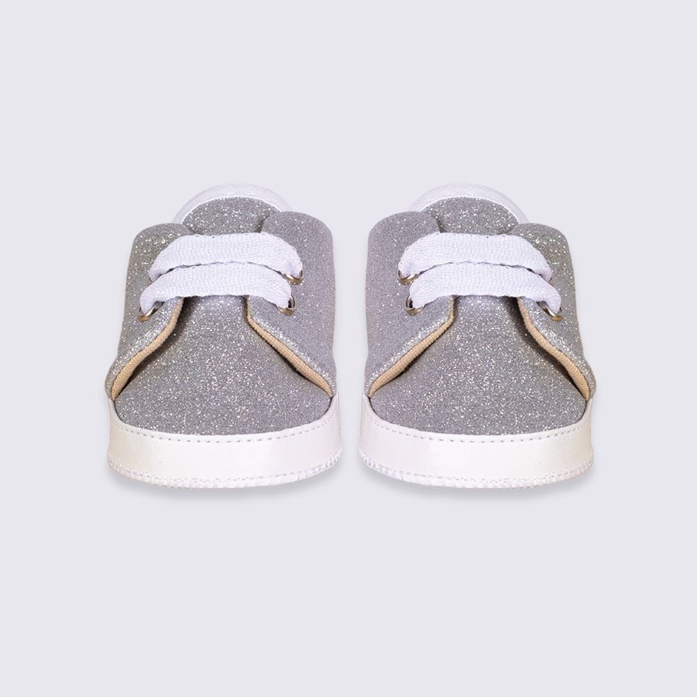 Tênis Bebê Menina Com Glitter 0 a 8 Meses Yoyo Baby