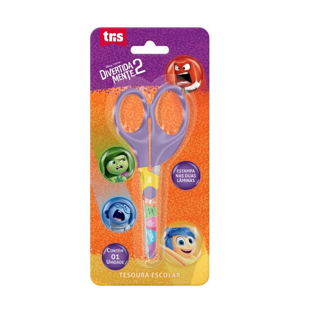 Tesoura Escolar Divertidamente Tris - Sortido