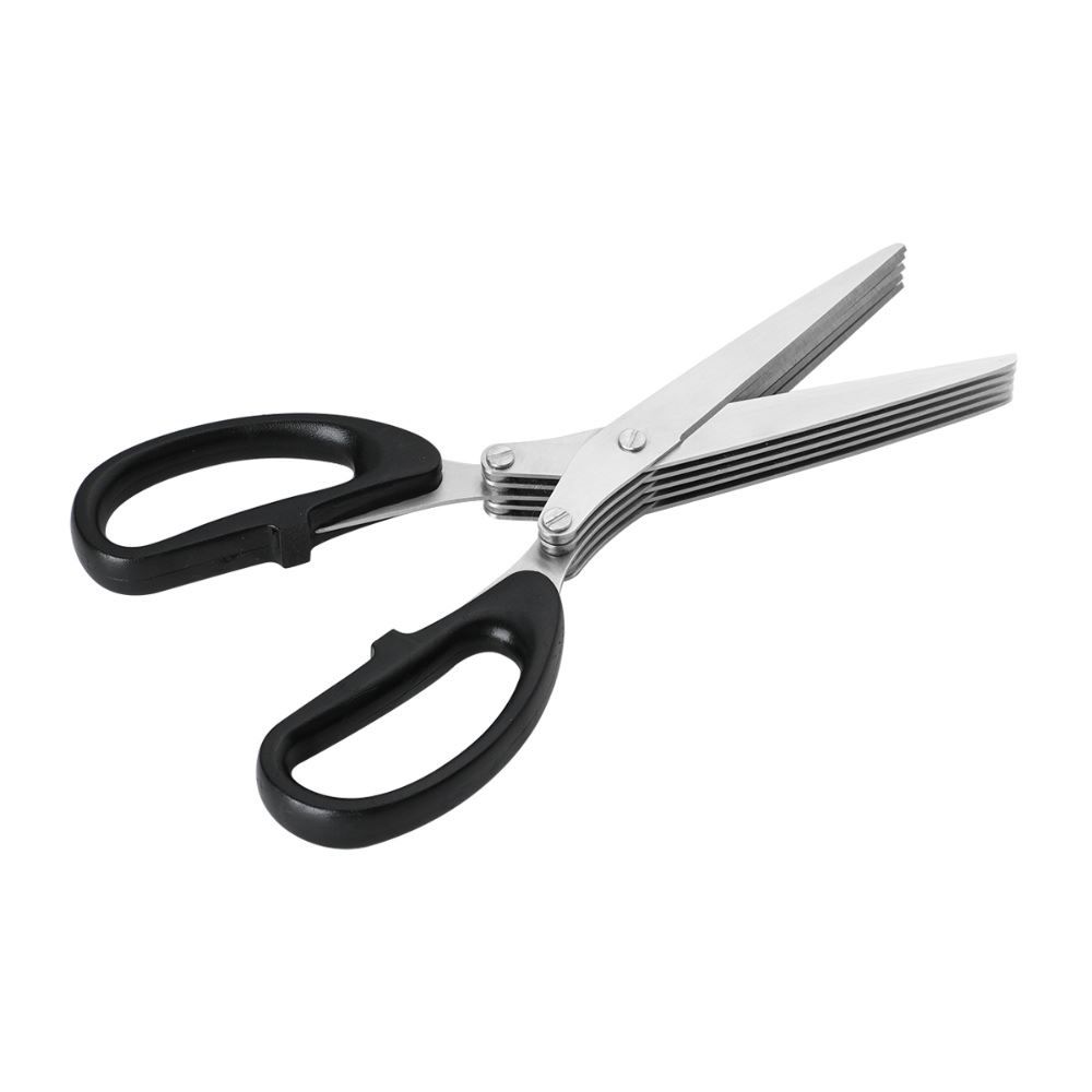 Tesoura Para Temperos E Ervas 5 Lâminas Havan Casa - Preto