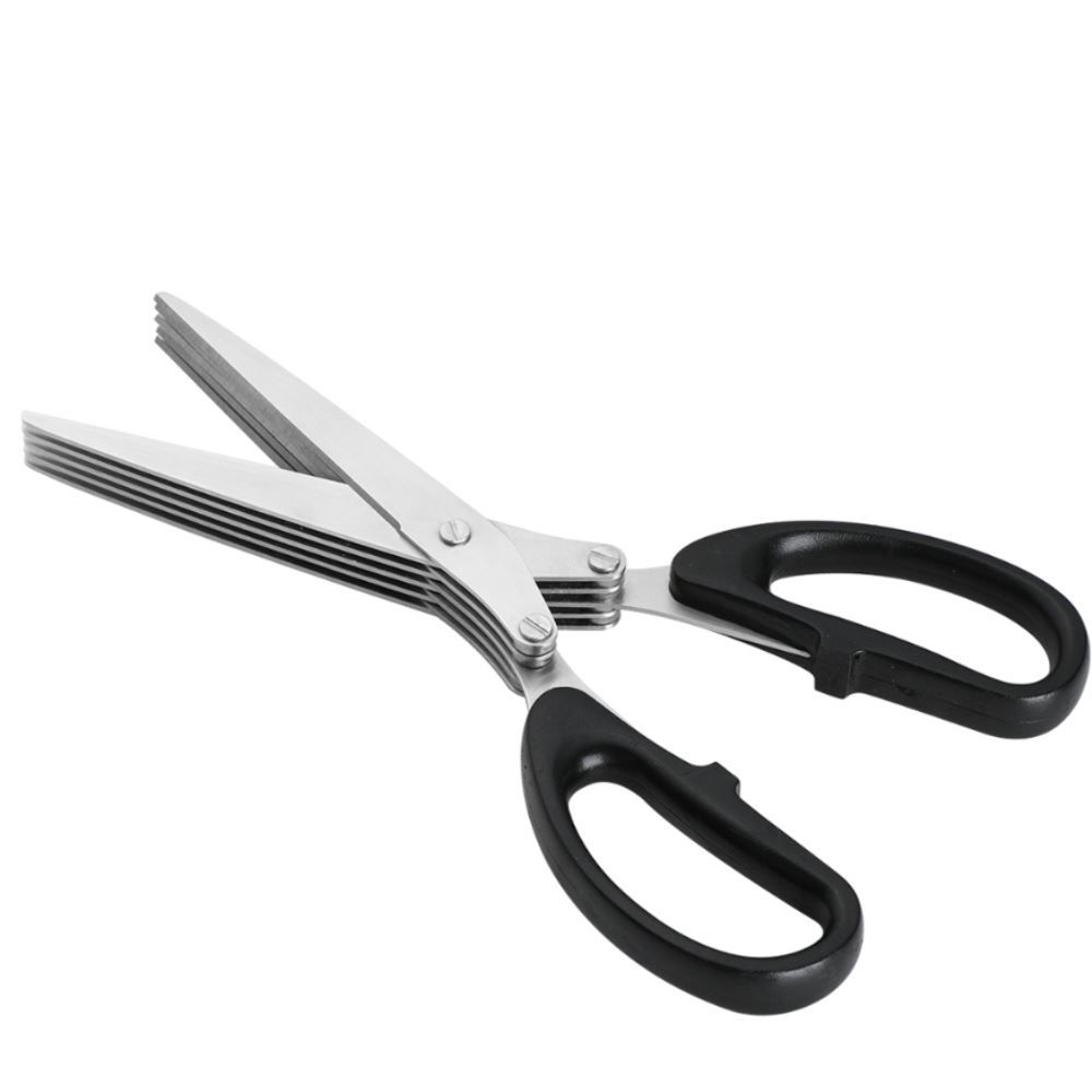 Tesoura Para Temperos E Ervas 5 Lâminas Havan Casa - Preto