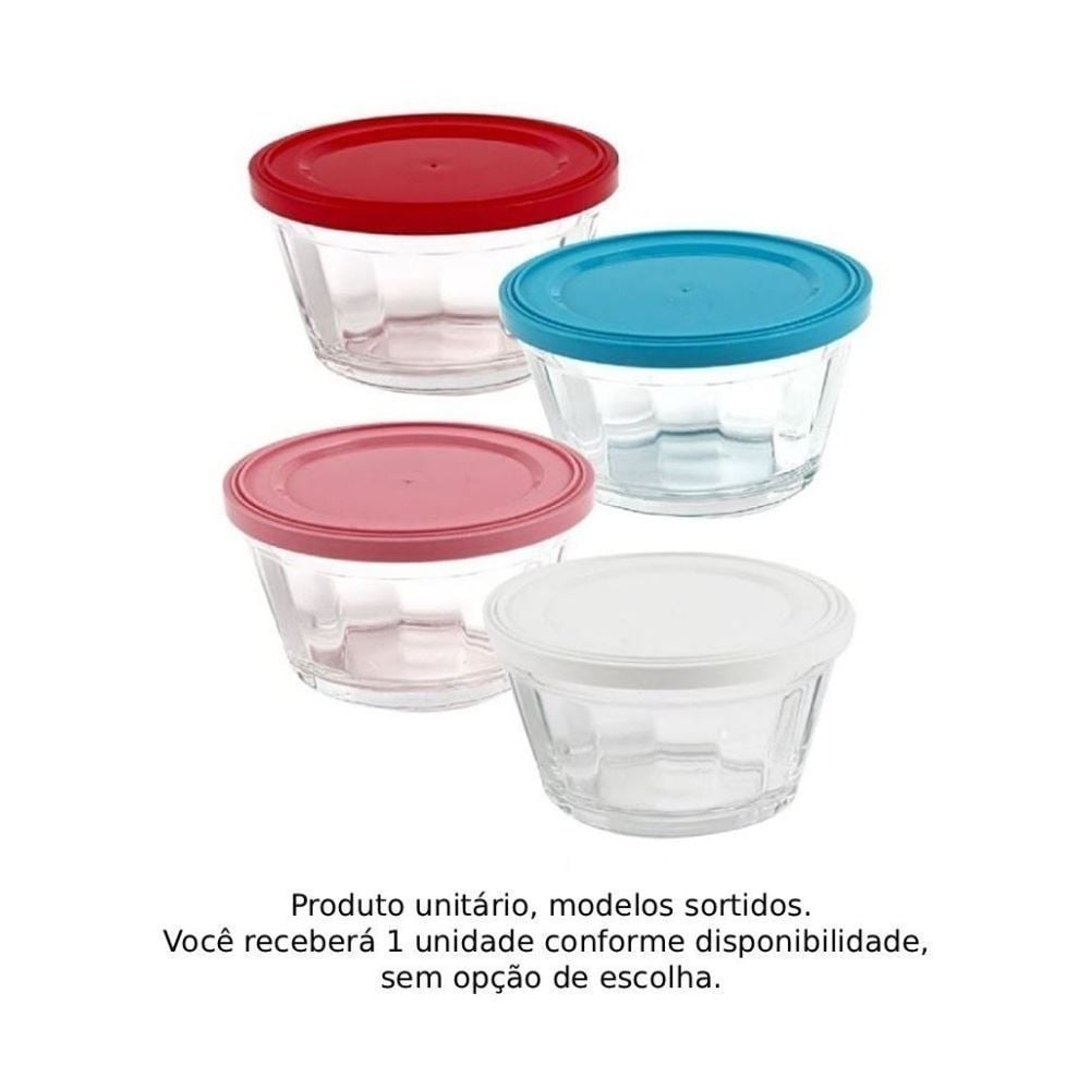 Tigela Americano com Tampa Nadir 1 Litro - Cores Sortidas