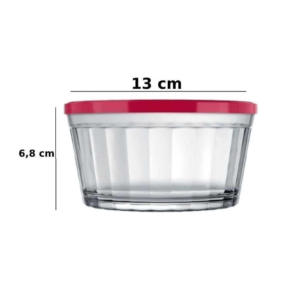 Tigela Americano Com Tampa Nadir 600Ml - Cores Sortidas