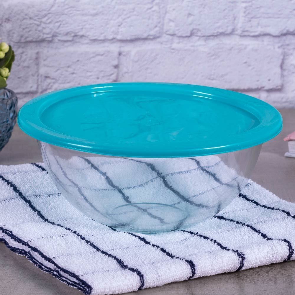 Tigela em Vidro com Tampa 1,5L Marinex - Colors