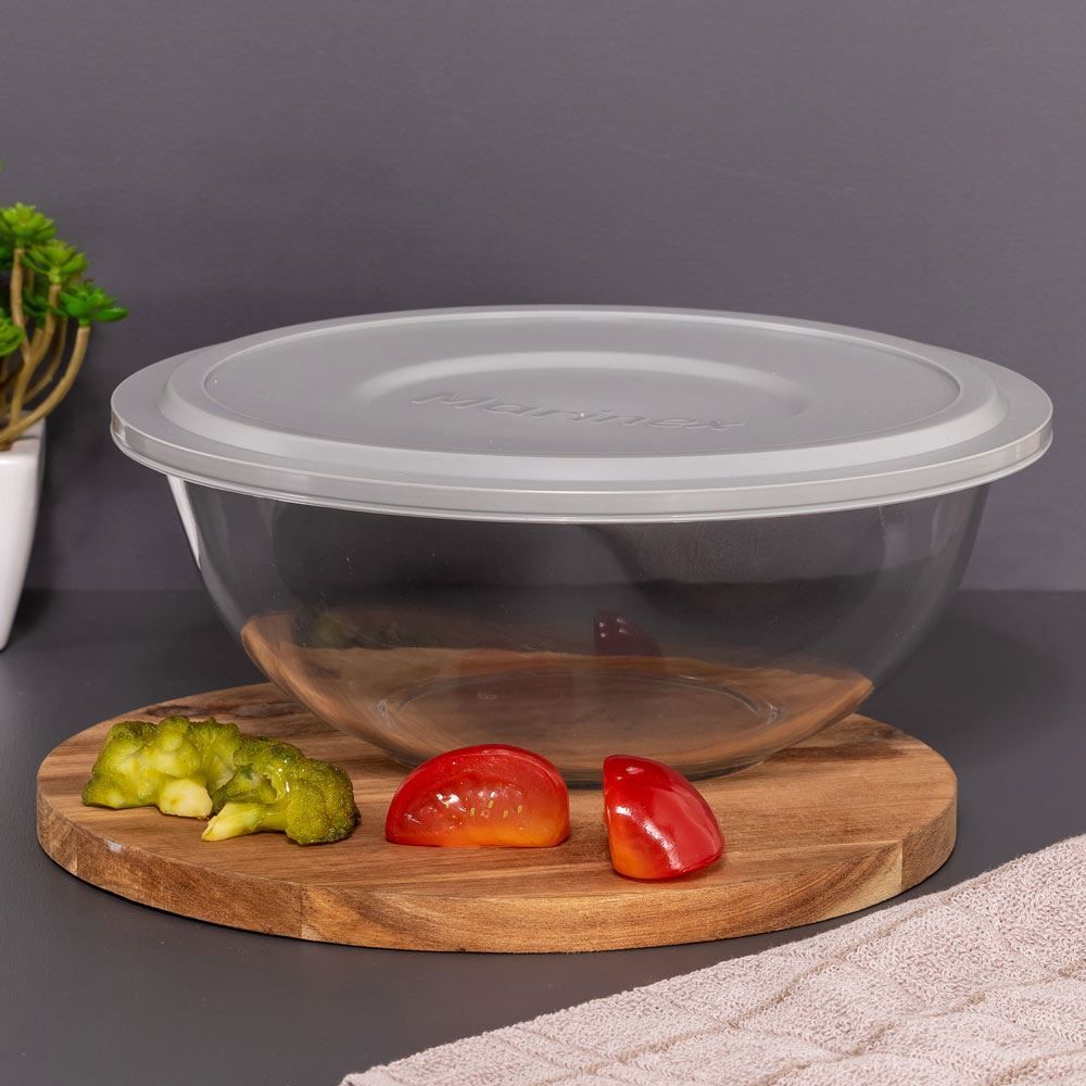 Tigela Plus com Tampa 3 Litros Marinex - Colors