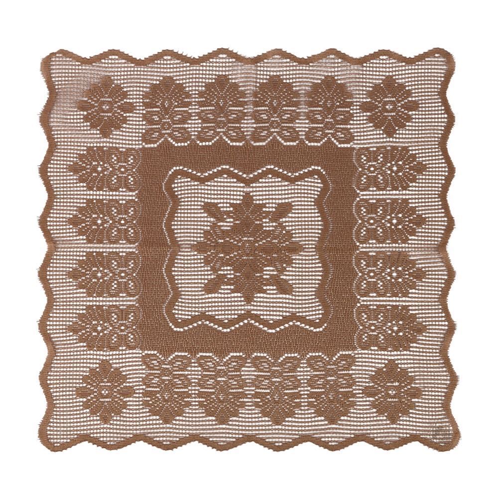 Toalha Centro de Mesa Quadrada 75Cm X 75Cm Arabesco Havan - Taupe
