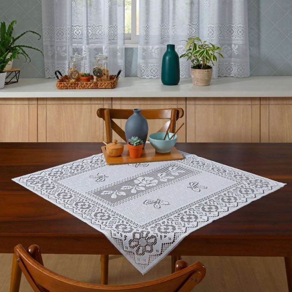 Toalha Centro De Mesa Valência Havan Casa - Branco