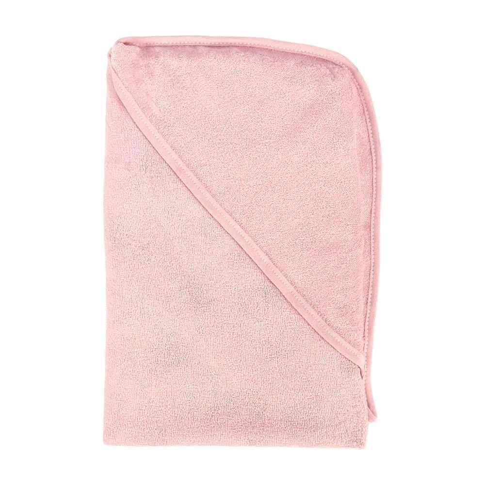 Toalha com Capuz de Canto Plush Havan Baby - Urso Rosa