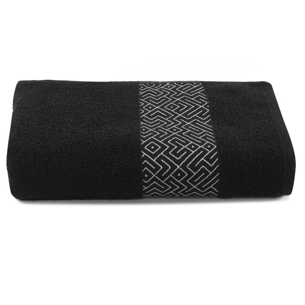 Toalha De Banho 100% Algodão Tokyo Havan Casa - Preto