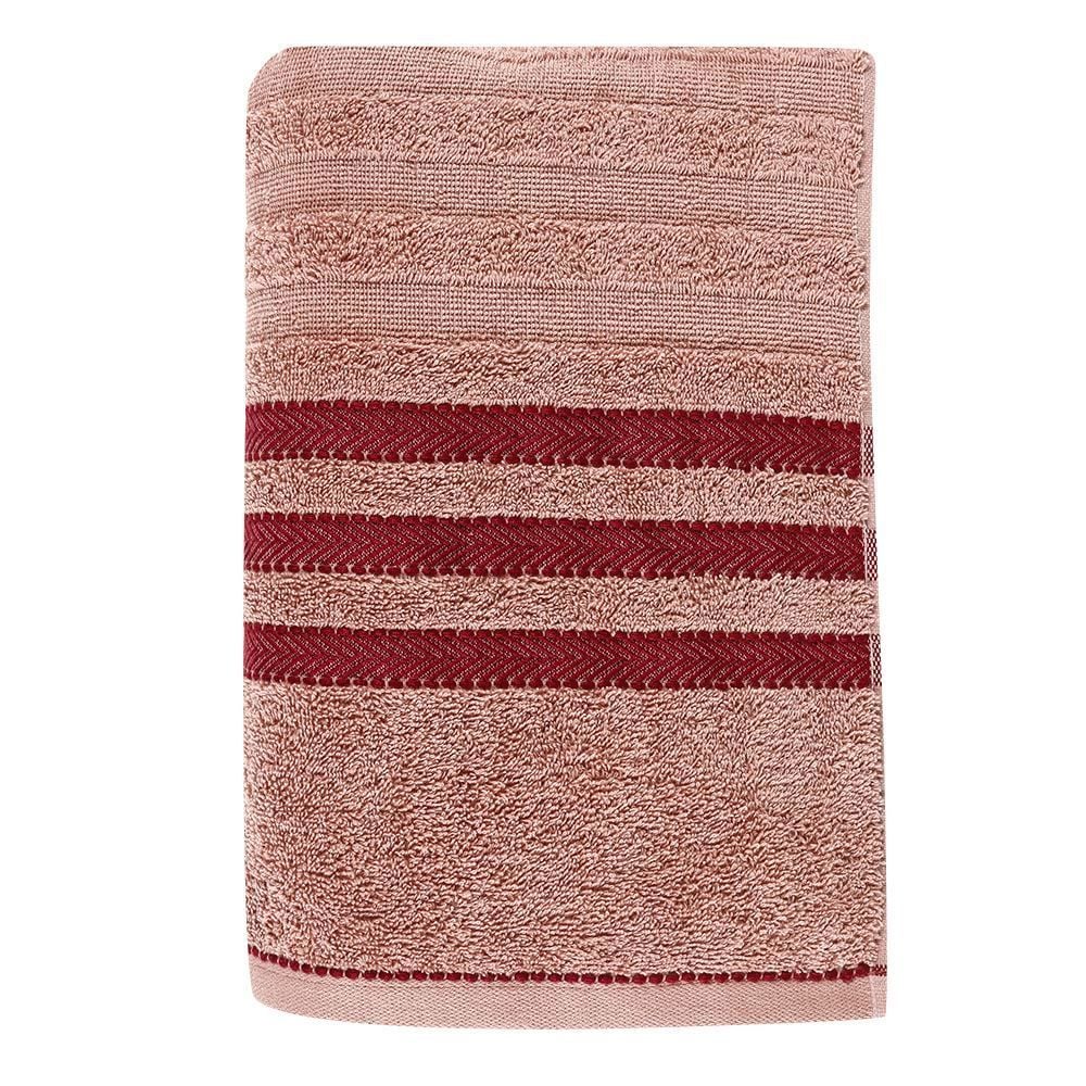 Toalha De Banho 96% Algodão Jacquard Asti Corttex - Rosa