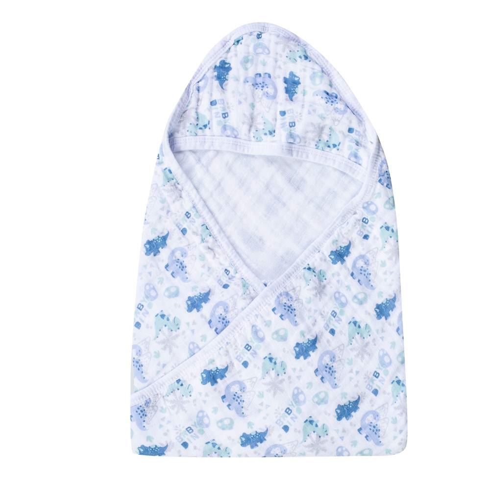 Toalha De Banho Bebê Soft Havan Baby - Dino Azul