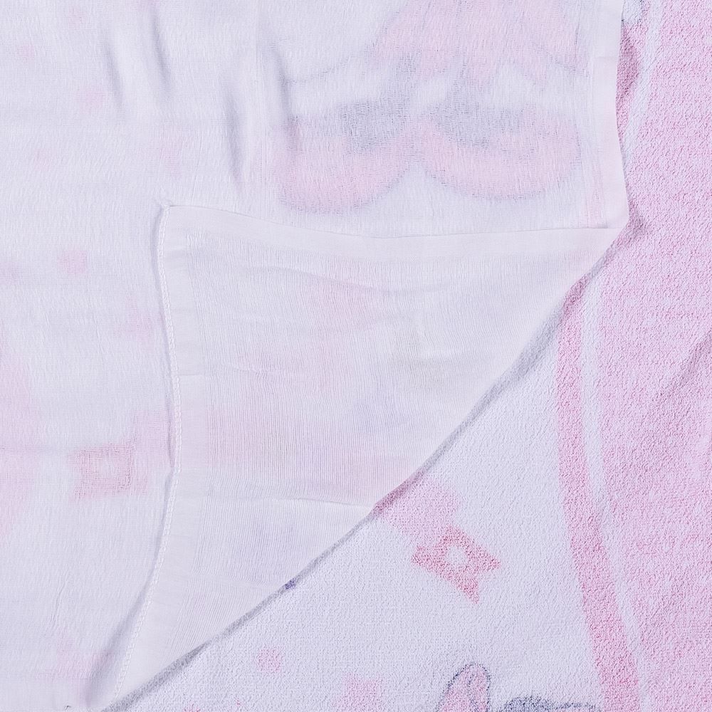 Toalha De Banho Bebê 70X90cm Com Forro Em Fralda Disney - Minnie