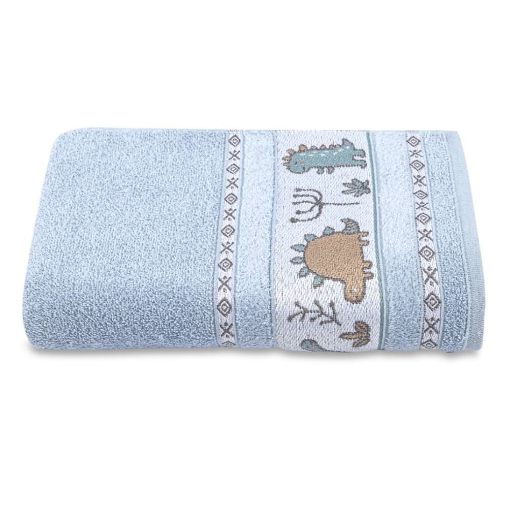 Toalha De Banho Infantil Cute Baby Havan Casa - Dino Azul Nevoa