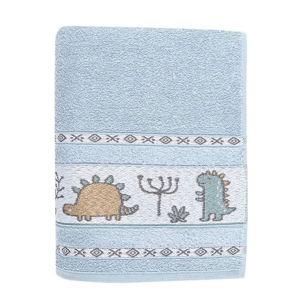 Toalha De Banho Infantil Cute Baby Havan Casa - Dino Azul Nevoa