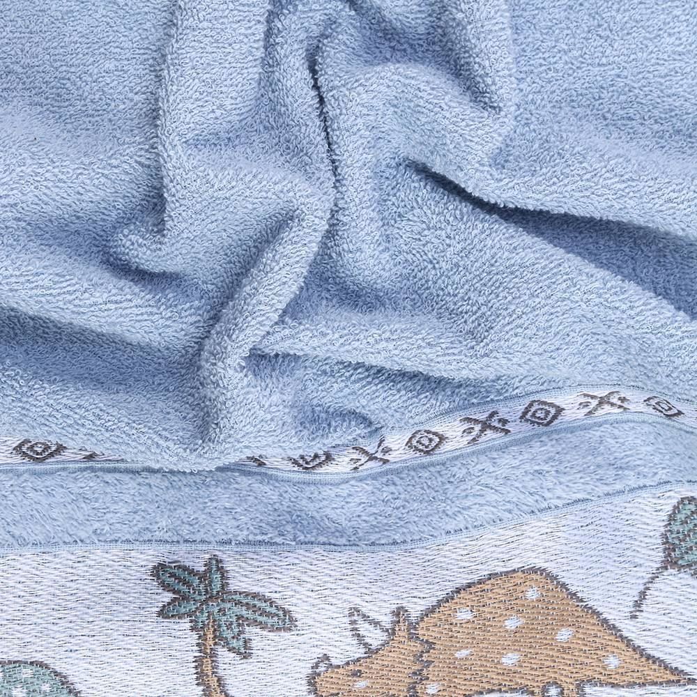 Toalha De Banho Infantil Cute Baby Havan Casa - Dino Azul Nevoa