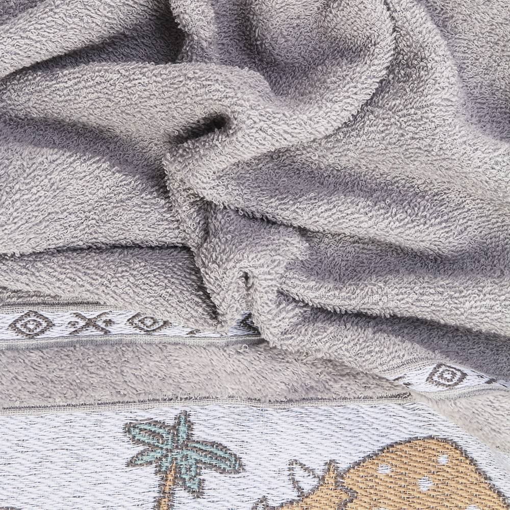 Toalha De Banho Infantil Cute Baby Havan Casa - Dino Cinza Amianto