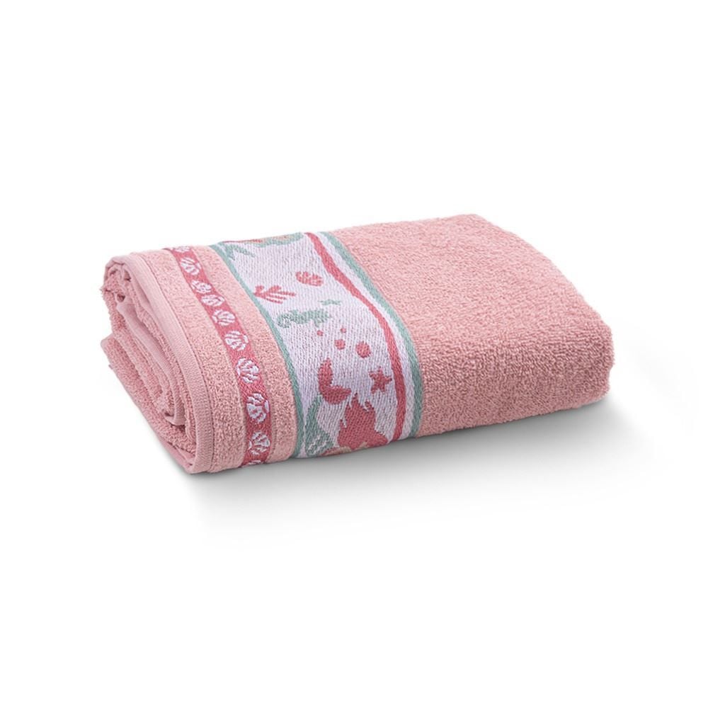 Toalha De Banho Infantil Kids - Sereia Rose Misty
