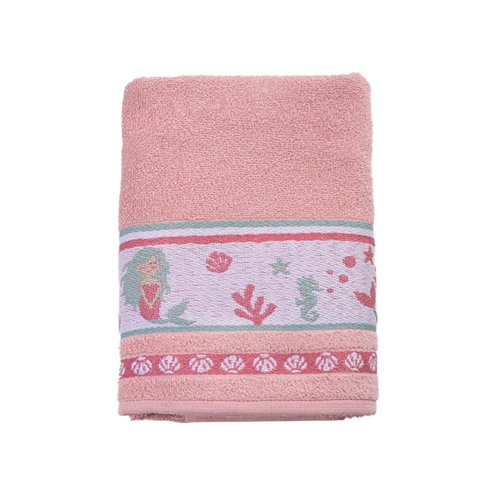 Toalha De Banho Infantil Kids - Sereia Rose Misty