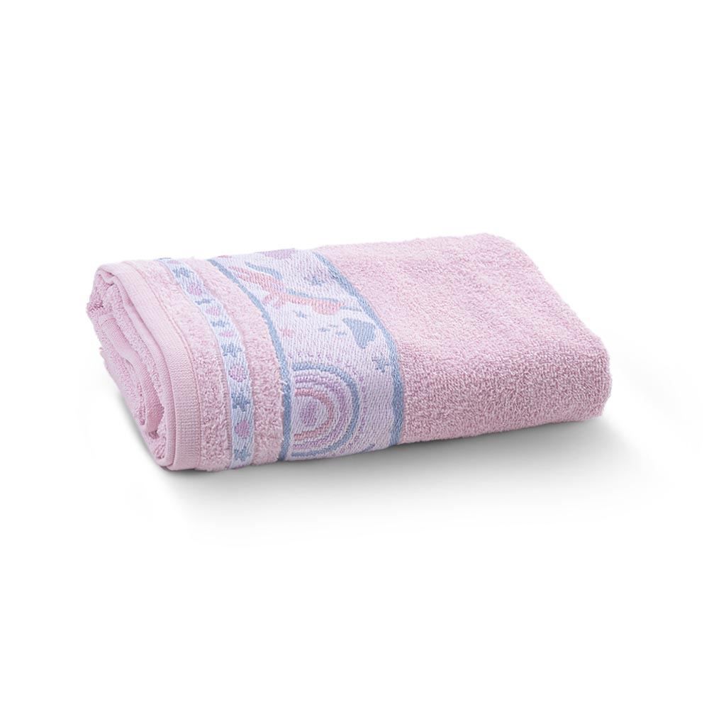 Toalha de Banho Infantil Kids - Unicórnio Rosa