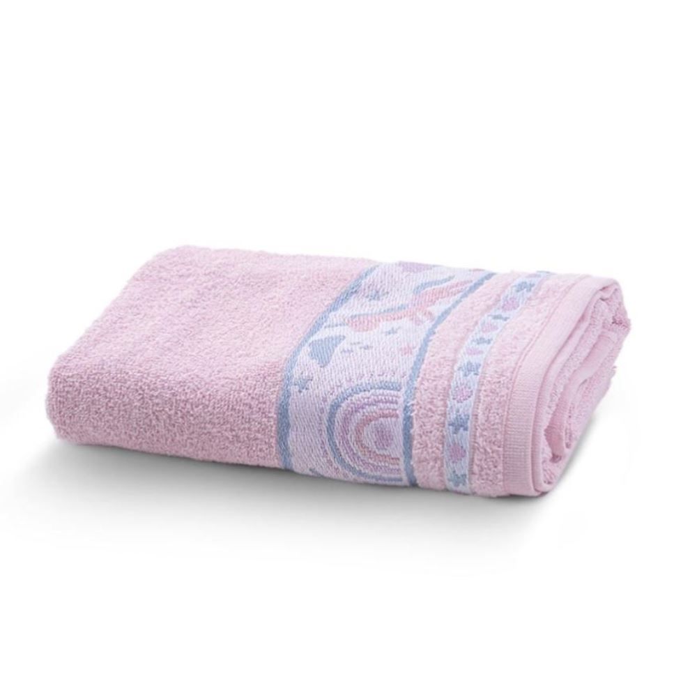 Toalha de Banho Infantil Kids - Unicórnio Rosa