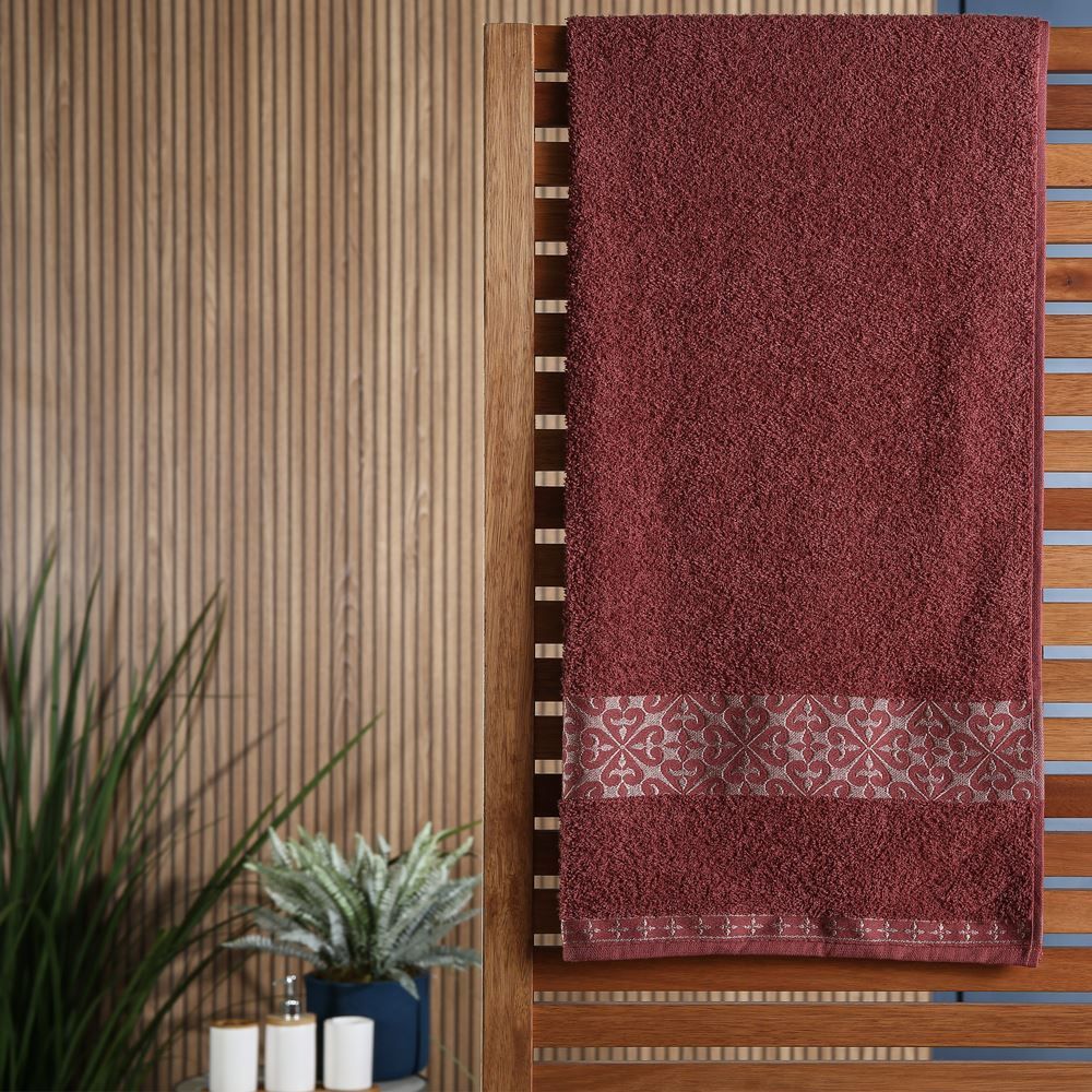 Toalha De Banho 100% Algodão Malbec Havan Casa - Carmim
