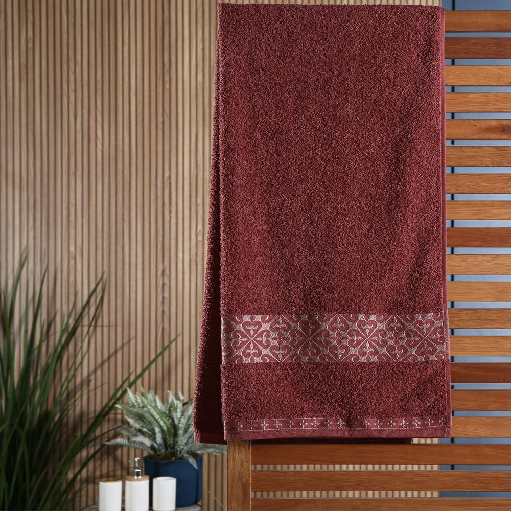 Toalha De Banho 100% Algodão Malbec Havan Casa - Carmim