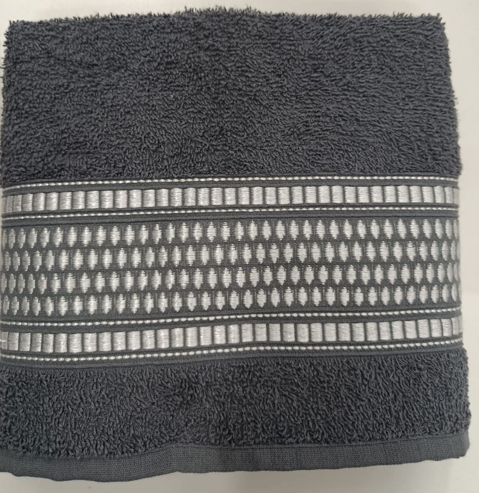 Toalha De Banho 100% Algodão Nara Havan - 8239 CINZA GRAFITTE