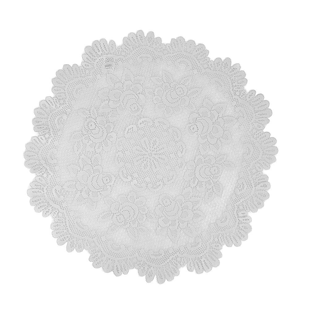  Toalha de Chá Redonda 75Cm Gardênia Havan - Branco Gardenia