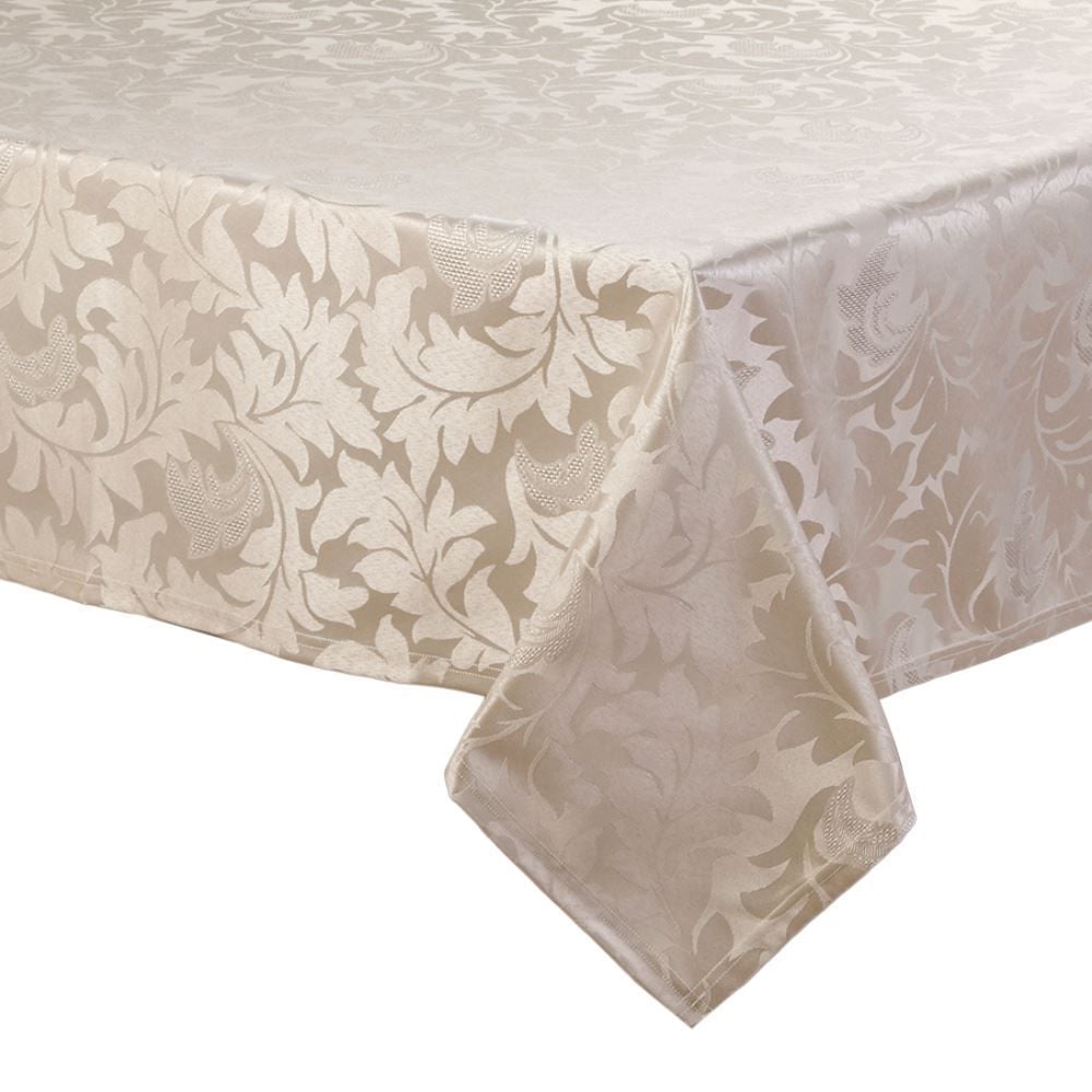 Toalha de Mesa 1,35 X 1,35 m Elegance Havan Casa - Folhas Bege