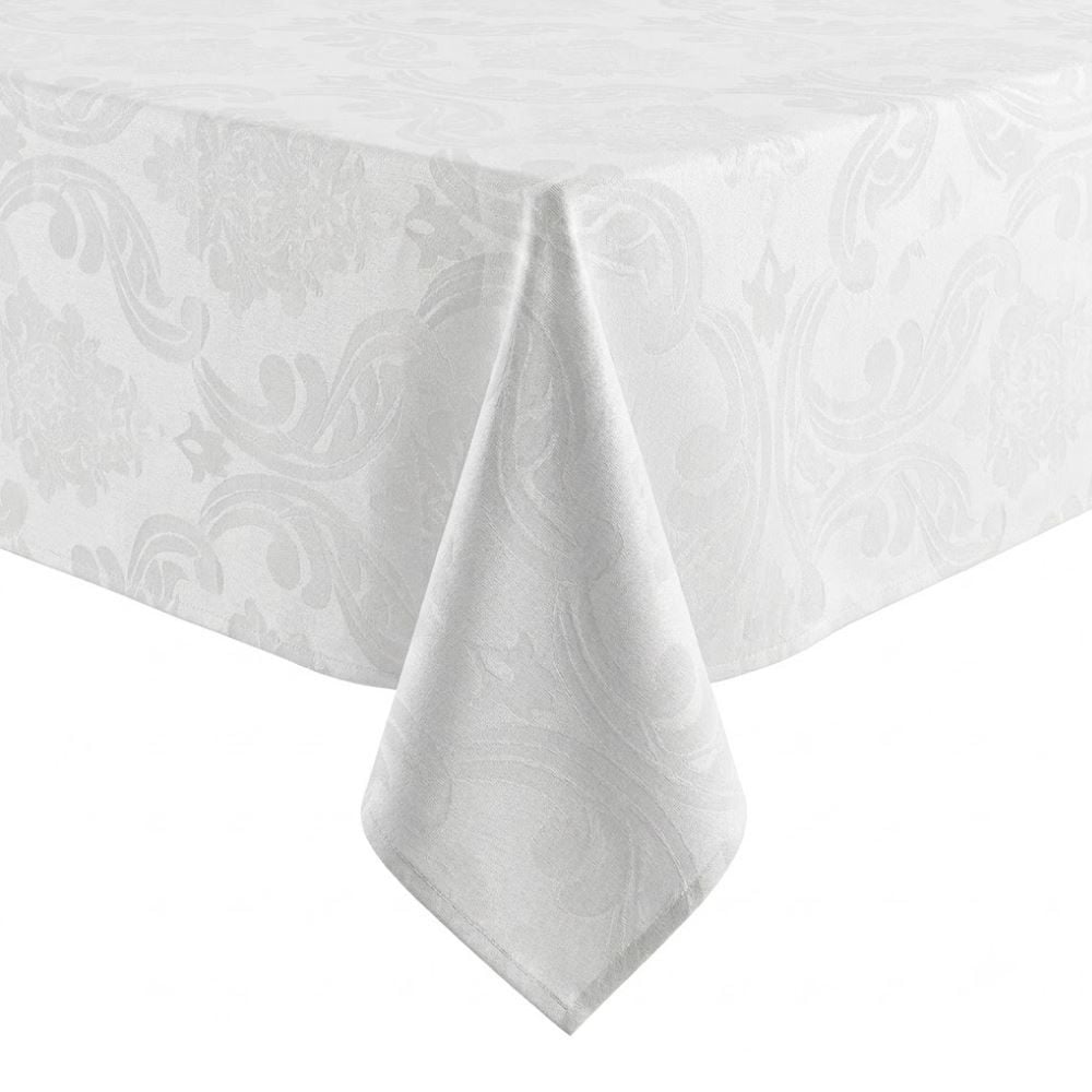 Toalha de Mesa 1,35 X 1,35 m Elegance Havan Casa - Arabesco Branco