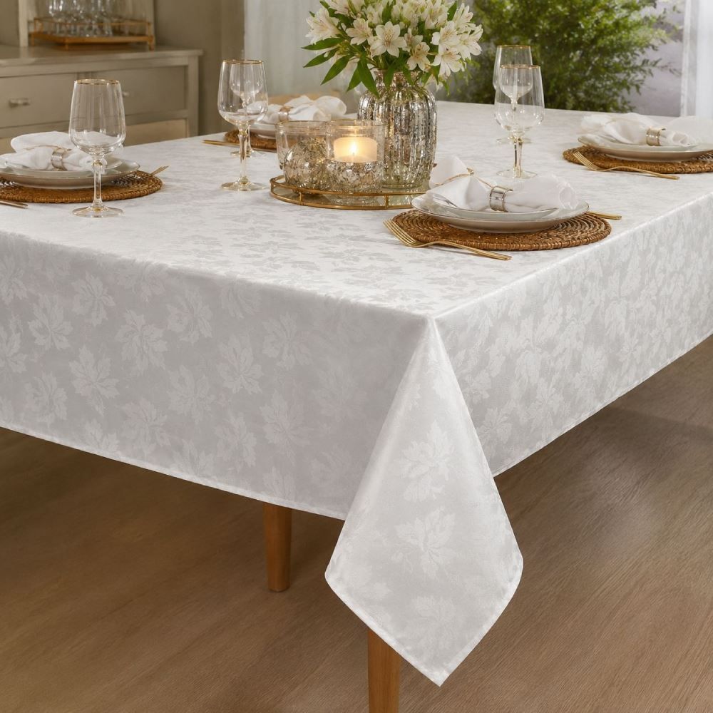 Toalha de Mesa 1,35 X 2,10M Elegance Havan Casa - Branco