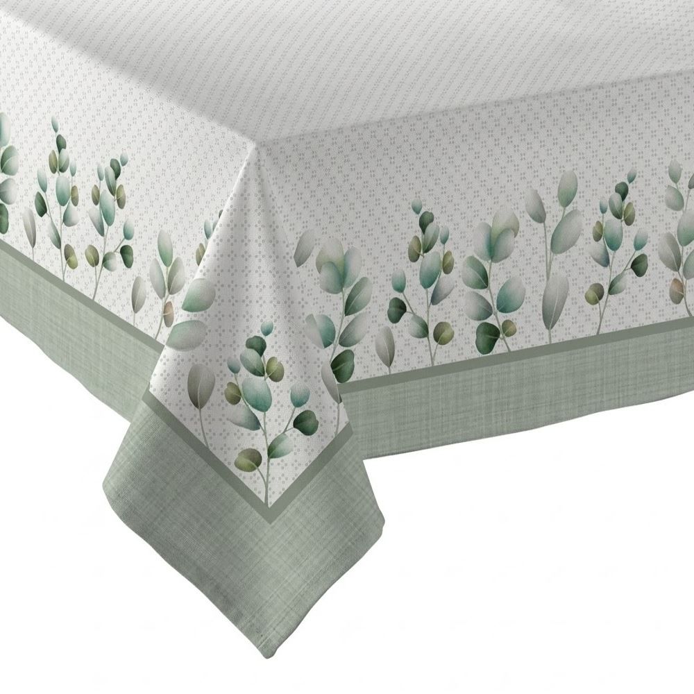 Toalha de Mesa 1,40 X 1,40M Clean Renova Döhler - Folhas Verdes