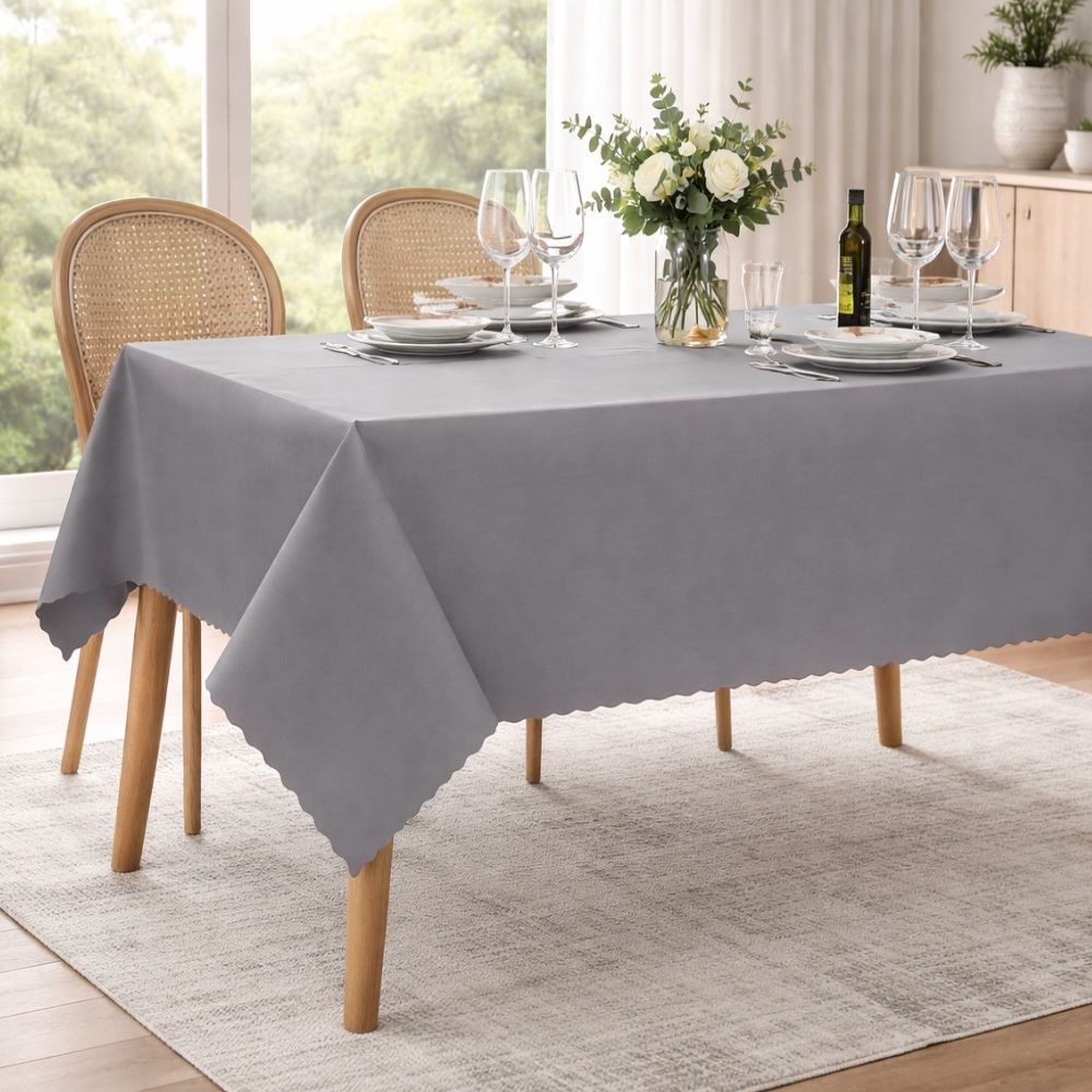 Toalha de Mesa 1,40X1,40 m Gourmet Salehtex - Prata