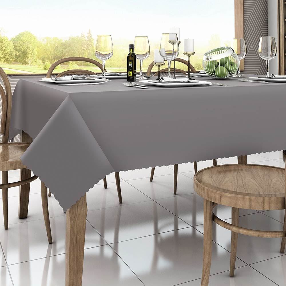Toalha De Mesa 1,40X2,00 M Gourmet Salehtex - Prata