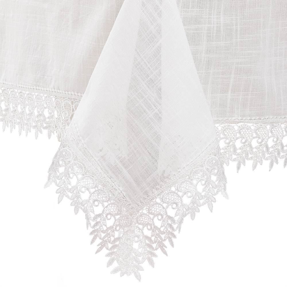 Toalha De Mesa 1,60X1,60 M Renda Guipir Finecasa - Veneza