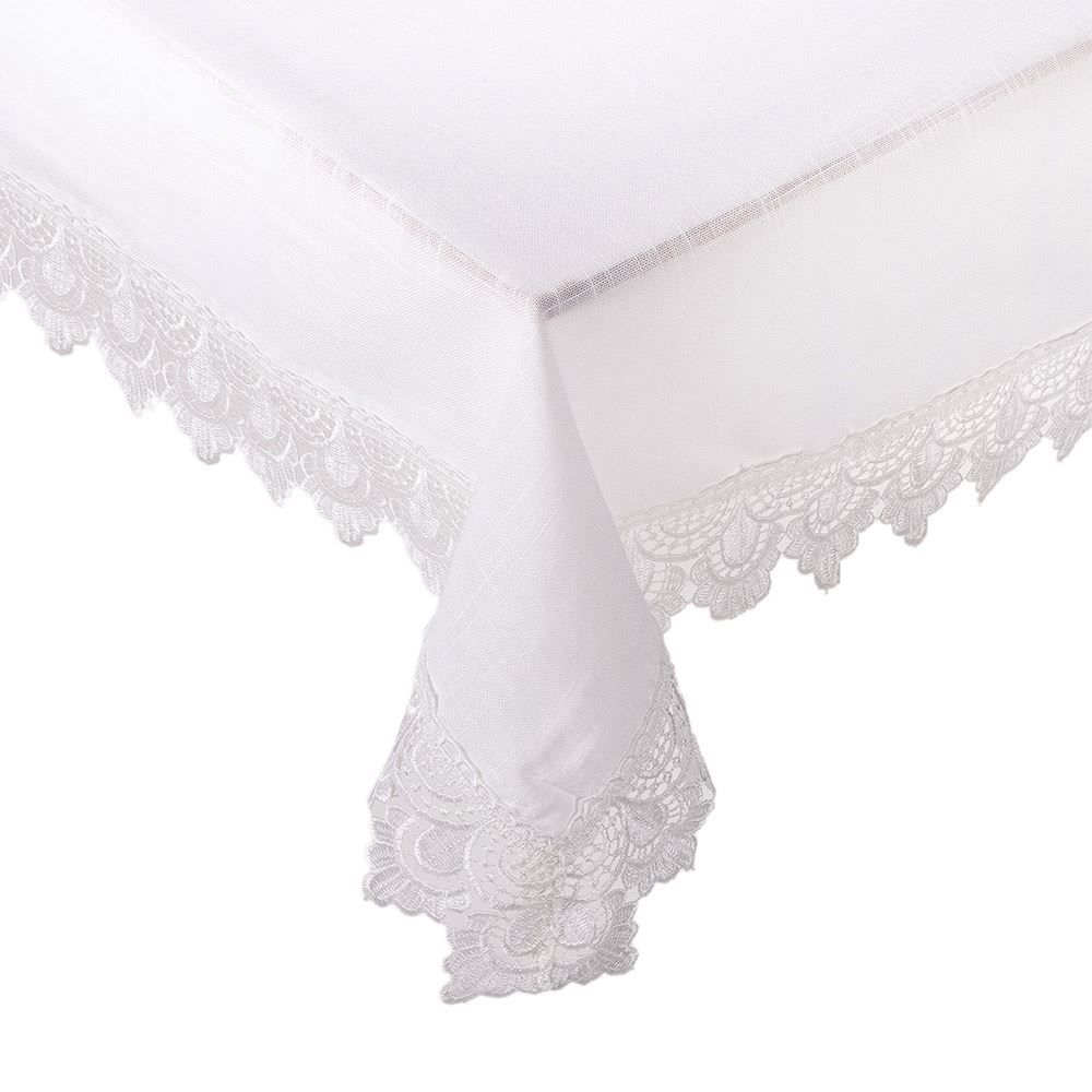 Toalha De Mesa 1,60X 1,60M Renda Guipir Finecasa - Paris