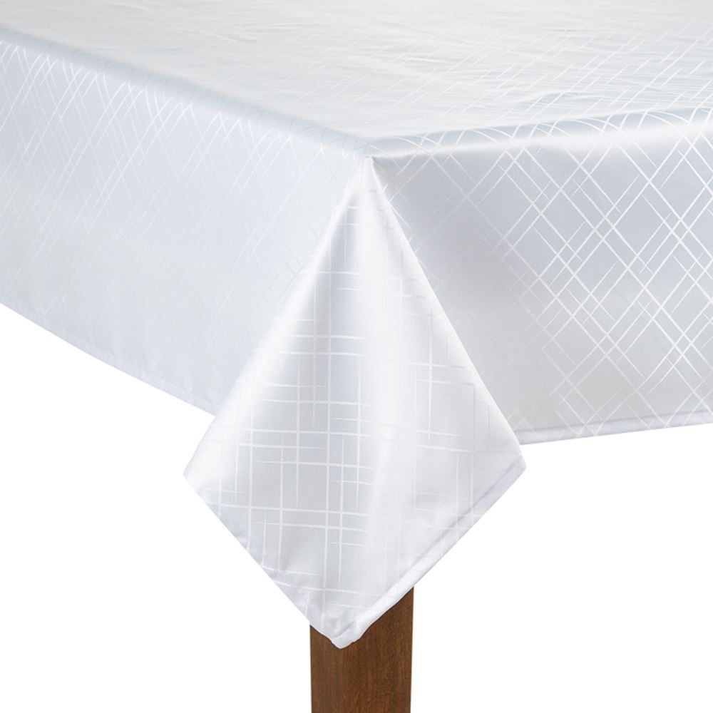 Toalha De Mesa 140X140cm Requinte Döhler - Branco TJ-5795