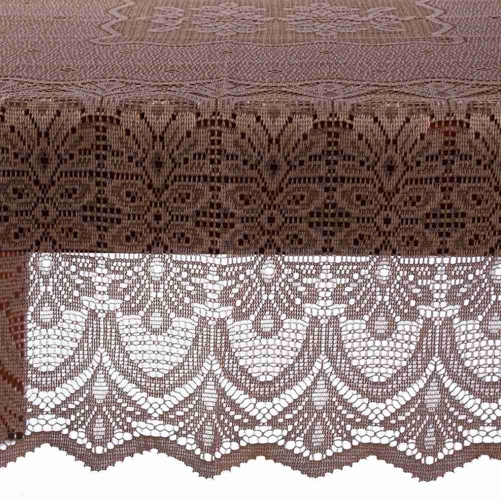 Toalha De Mesa Arabesco 1,60M X 1,60M Havan Casa - Taupe