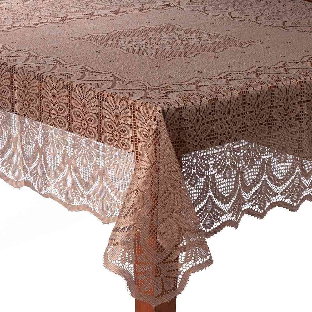 Toalha De Mesa Arabesco 1,60M X 1,60M Havan Casa - Taupe