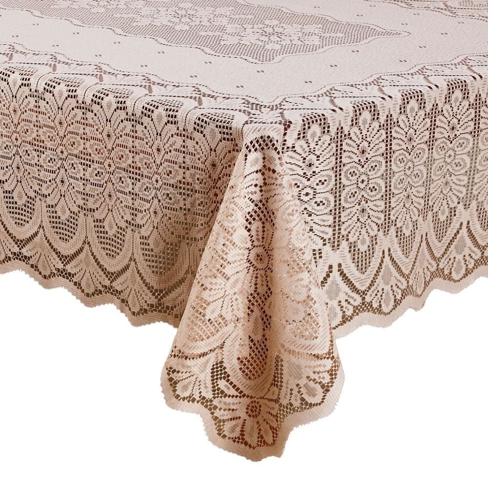 Toalha de Mesa Arabesco 1,60M X 1,60M Havan Casa - Bege