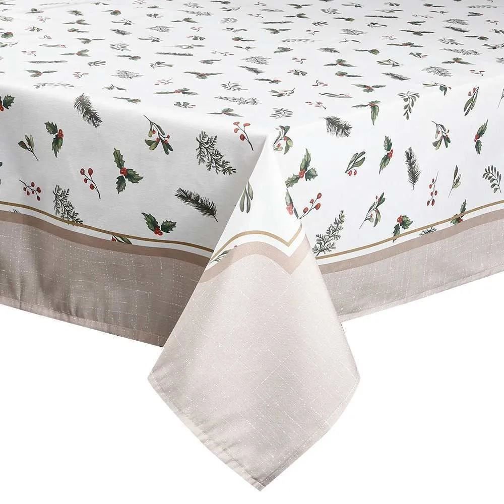 Toalha de Mesa Natal 1,40 X 1,40M Dohler - Azevinhos