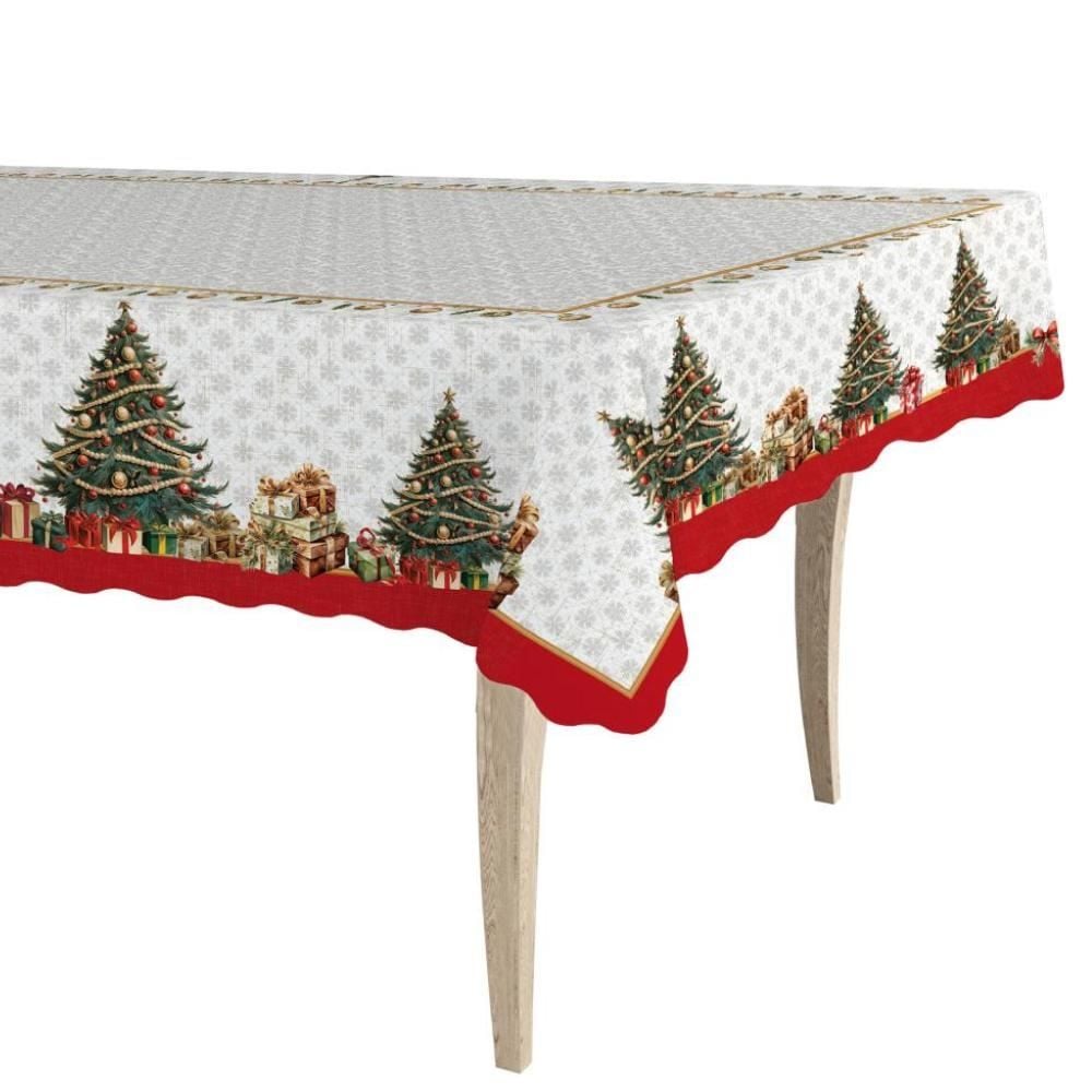 Toalha De Mesa Natalina 1,40X2,10 M Natal Encantado Havan Casa - Árvores