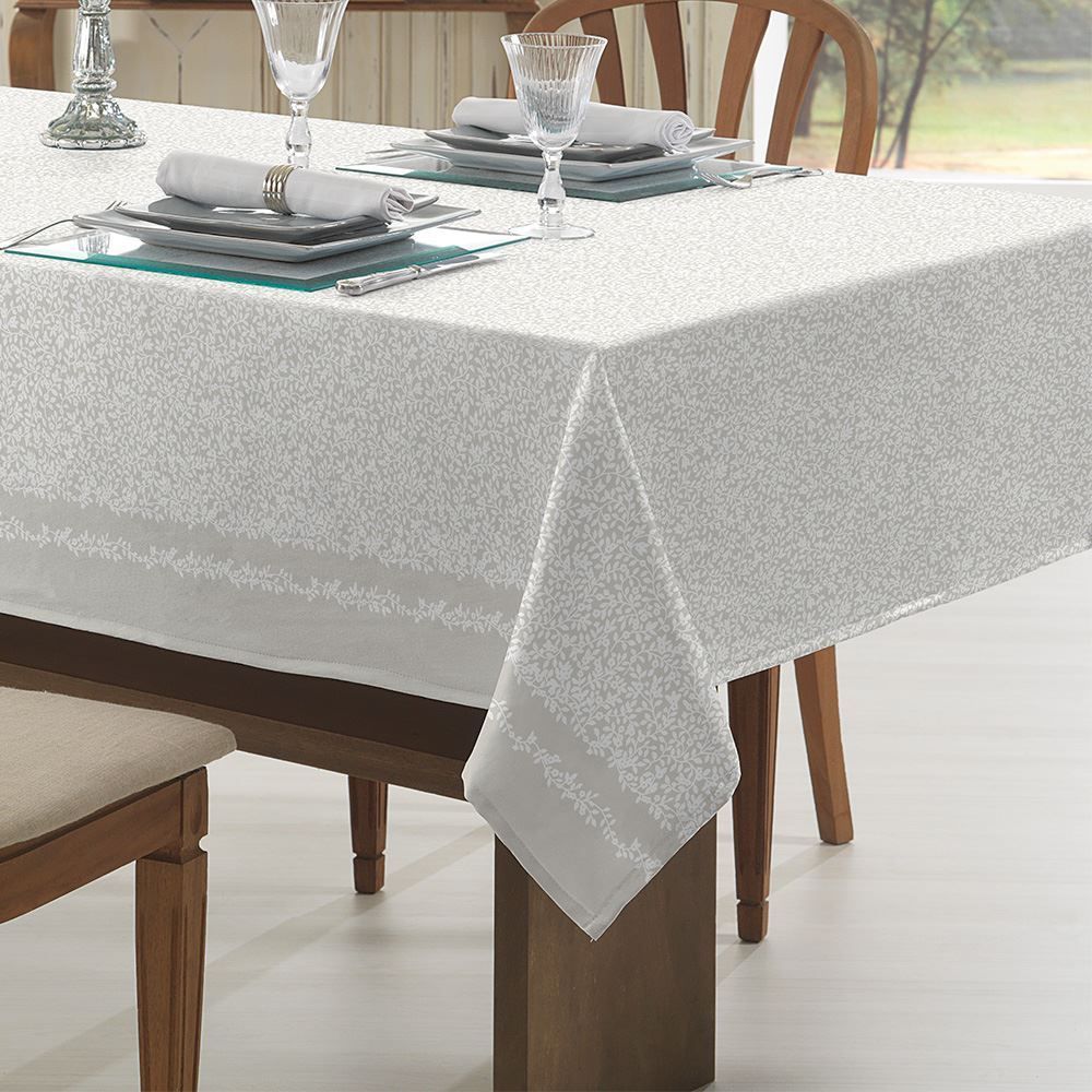 Toalha De Mesa 140X140cm Clean Athenas Döhler 1 Pç - Botânico Suave