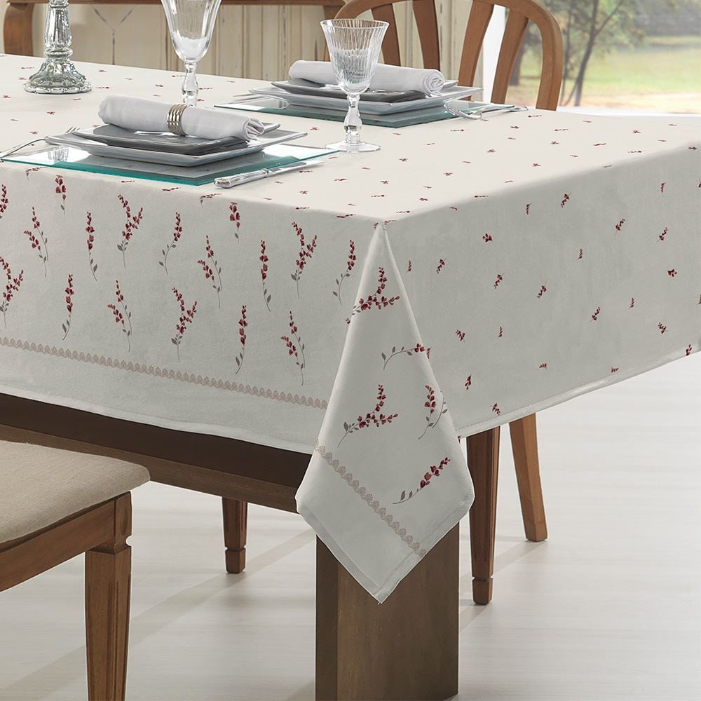 Toalha De Mesa 140X140cm Clean Athenas Döhler 1 Pç - Buque Vintage