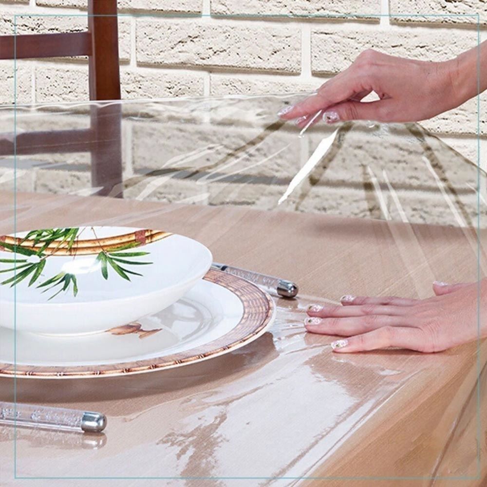 Toalha de Mesa Quadrada Transparente Havan - 1,40x1,40m