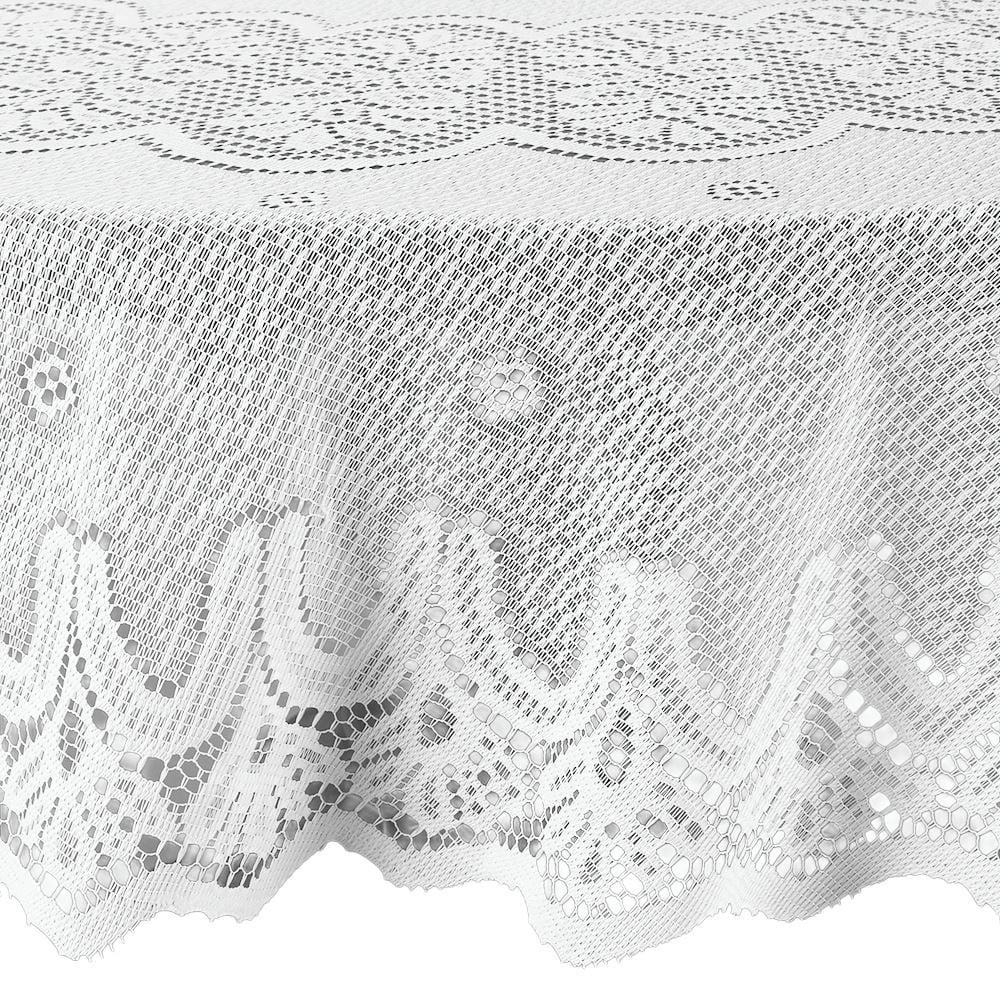 Toalha de Mesa Redonda 1,60M Arabesco Havan - Branco