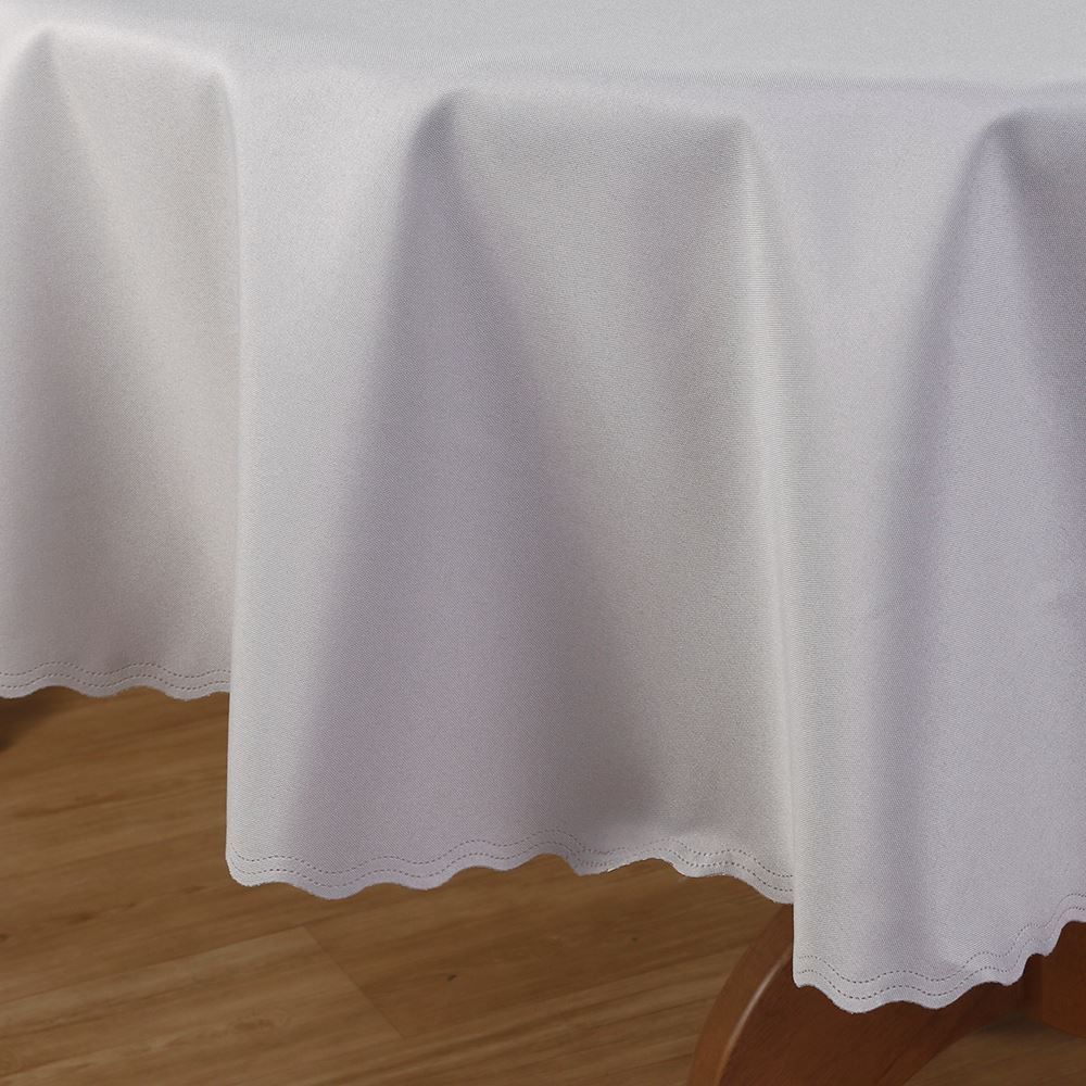 Toalha de Mesa Redonda 1,80 m Gourmet Salehtex - Branco