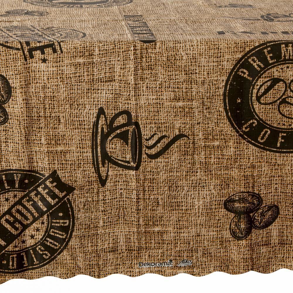 Toalha De Mesa Térmica 1,38X1,38 M Salehtex - Café Brasil Marrom 