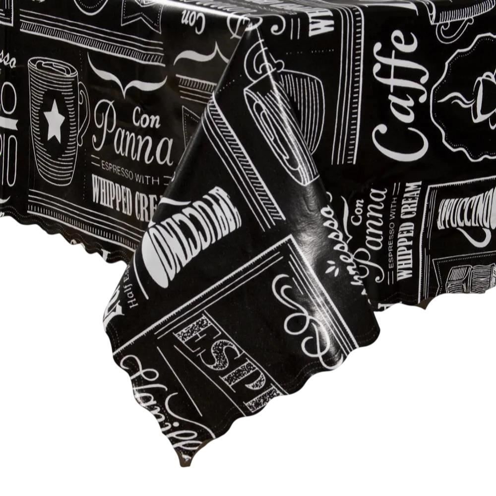 Toalha De Mesa Térmica 1,38X2,10 M Salehtex - Café Expresso Preto