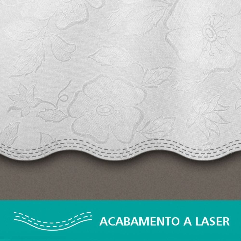 Toalha de Mesa Térmica 1,38X2,10 m Salehtex - Prata Jacquard