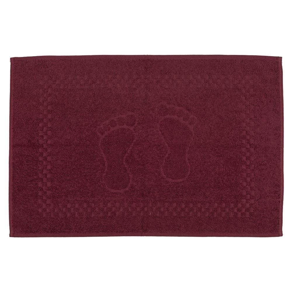 Toalha De Piso Algodão 45X68cm Havan 1 Pç - Bordo Antigo
